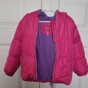 London Fog Winter Pink Puffer Coat Size 4T